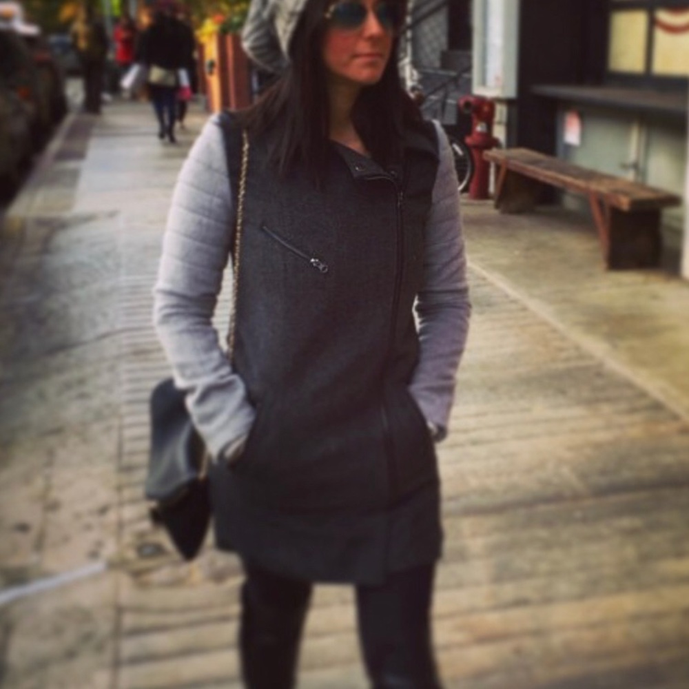 Tinley Road wool moto coat